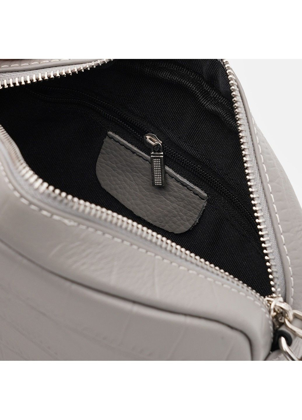 Сумка крос-боді жіноча шкіряна K1fb-59g1-grey Keizer (291683168)