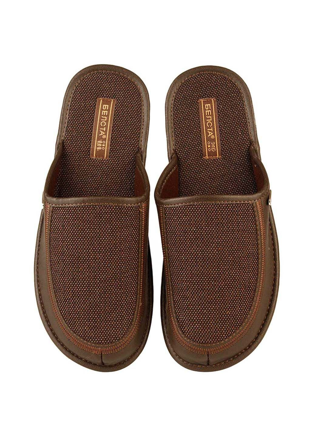 Коричневые тапки Белста