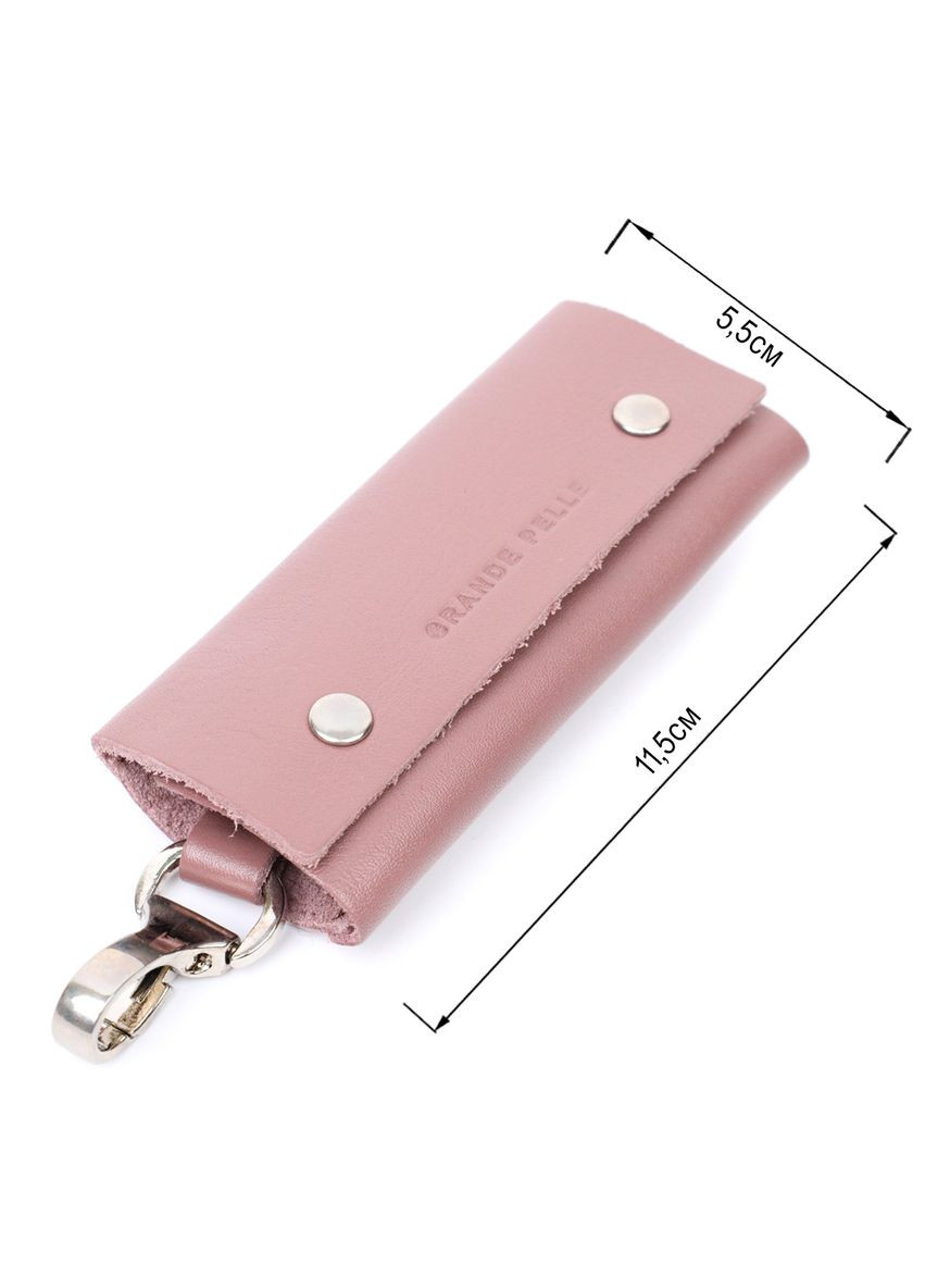 Очаровательная женская кожаная ключница на кнопках 11641 Grande Pelle (329148277)