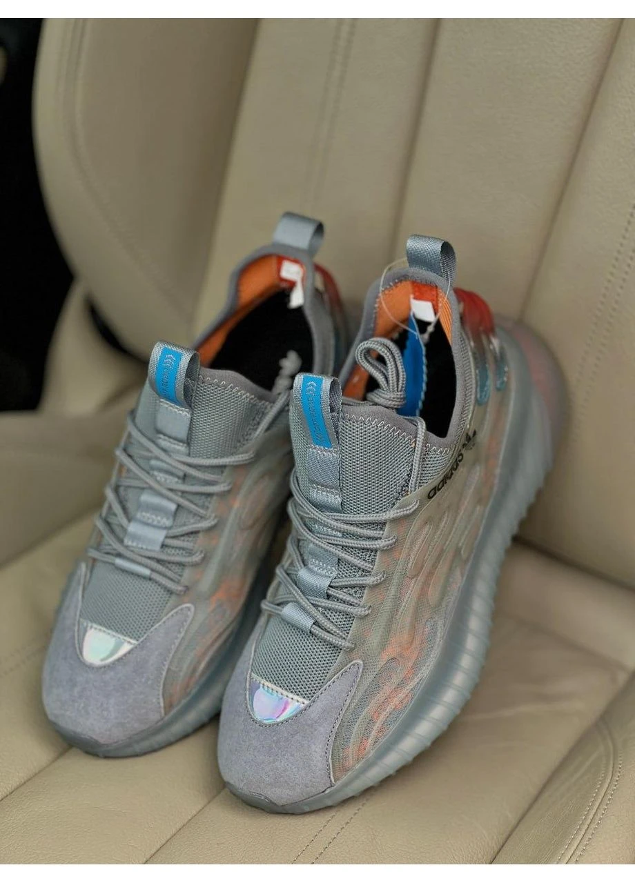 Сірі літні кросівки adidas boost grey адідас буст сірі No Brand