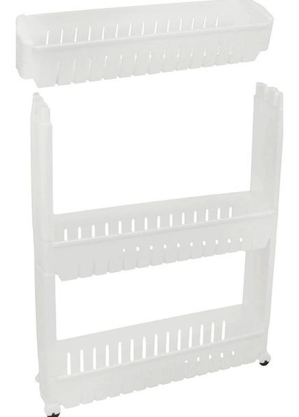 Этажерка Slim 3-уровневая на колесах Leobert (361952030)