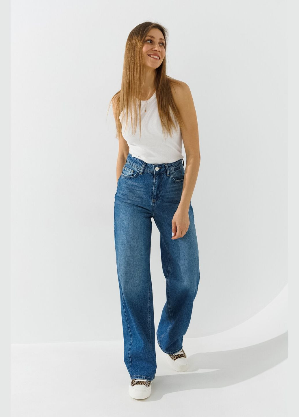 Джинсы палаццо женские WBC02462 Синий shop (2000991030534) Палаццо LAWA - (361401416)