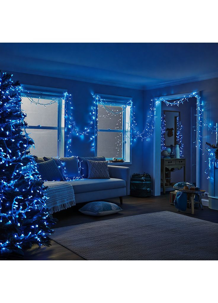 Гірлянда Нитка вулична 500 LED 50 м біла, синій GarlandoPro CF500L50MWBL No Brand (363978515)