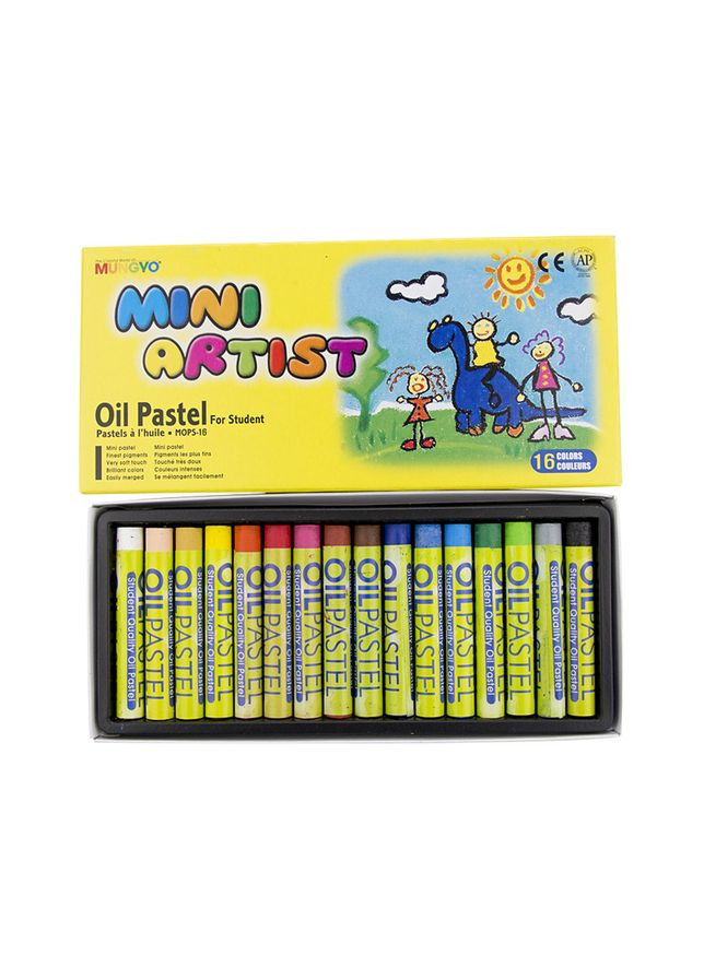 Пастель масляная MINI MOPS-16 16цв. Mungyo (362581723)
