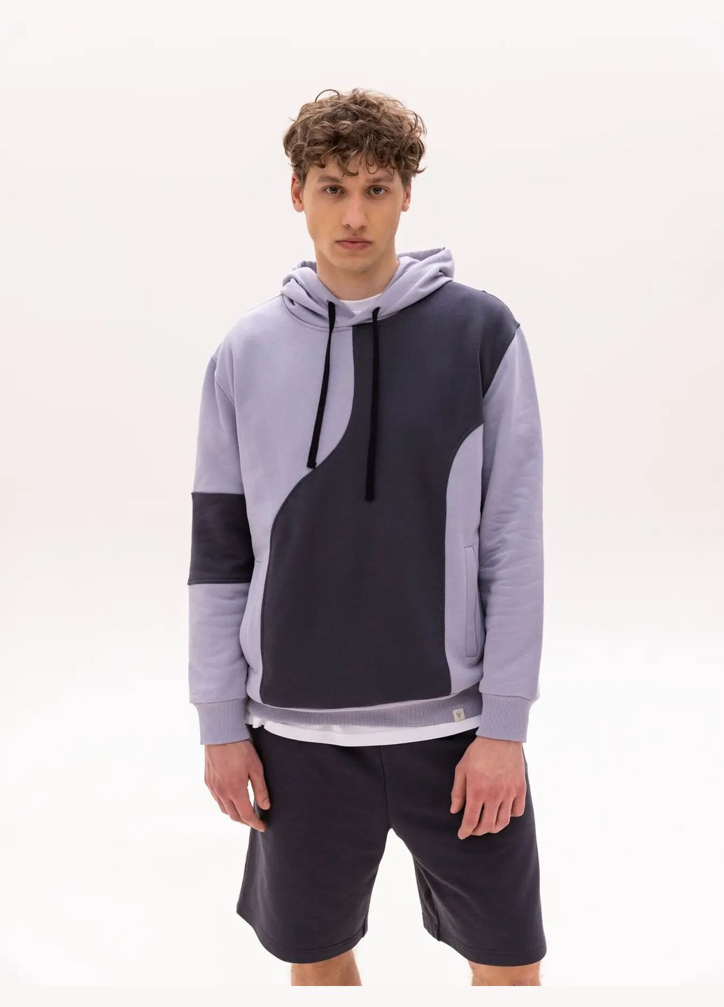 Худи мужской двухцветный Роза (325220142)