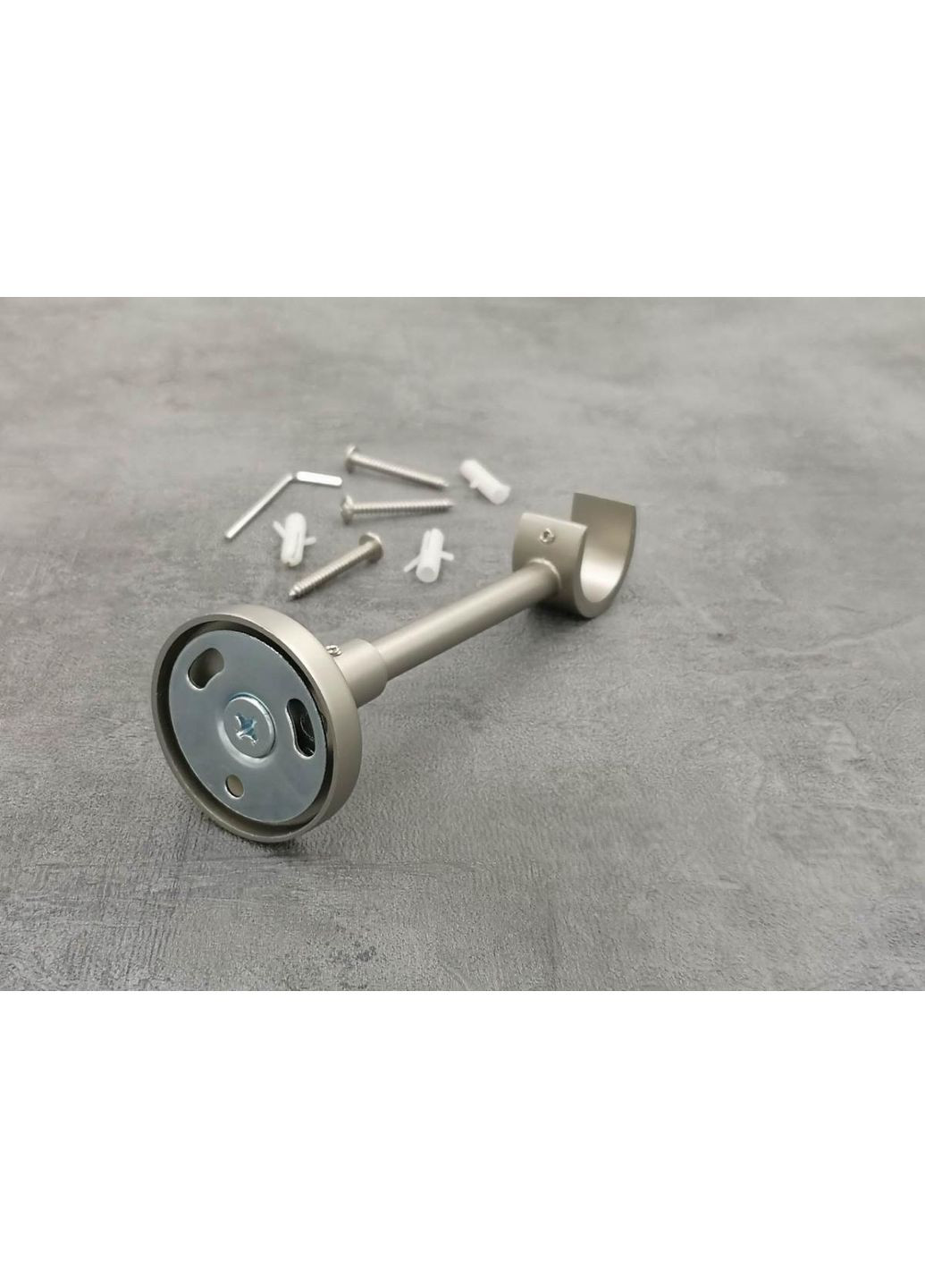 Карниз Свинг гладкая штанга одинарный модерн 25 мм 200 см Сатин Quadrum (352782323)