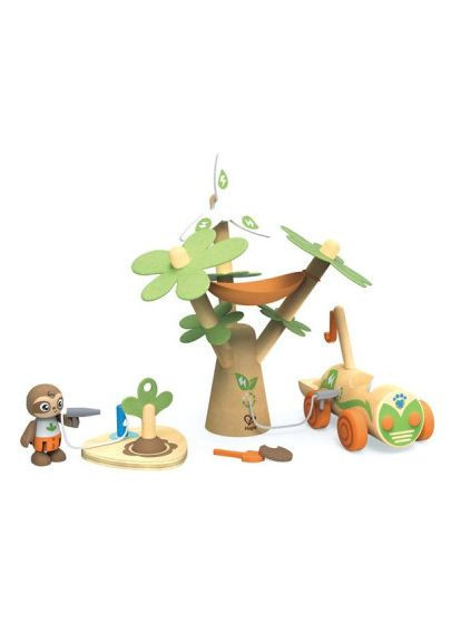 Ігровий набір дерев'яний Електрокар для садіння дерев (E3417) Hape дерев'яний Електрокар для садіння дерев (357237574)