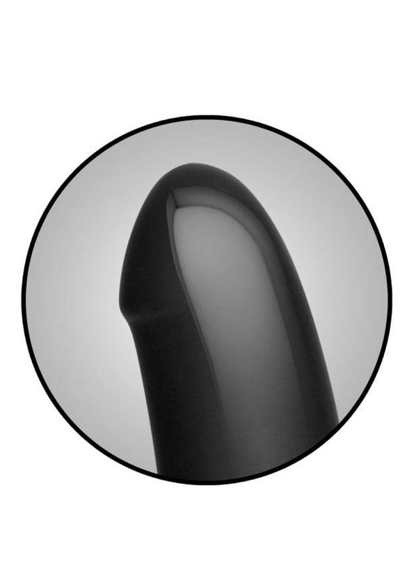 Анальный плаг с дилдо Doc Johnson Kink - Dual Density SECONDSKYN Fuck Plug - Black No Brand (366879010)