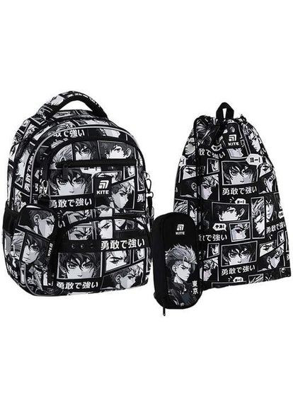 Школьный набор Education Anime Boy Рюкзак + Пенал + Сумка для обуви SET_K25-773M-4 (1381699) Kite (368865700)