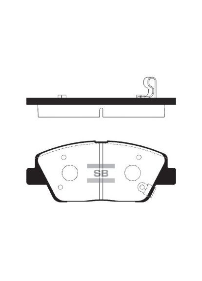 Колодка торм. KIA K5 (пр-во SANGSIN) SP1397 C.I.U HI-Q (364975441)