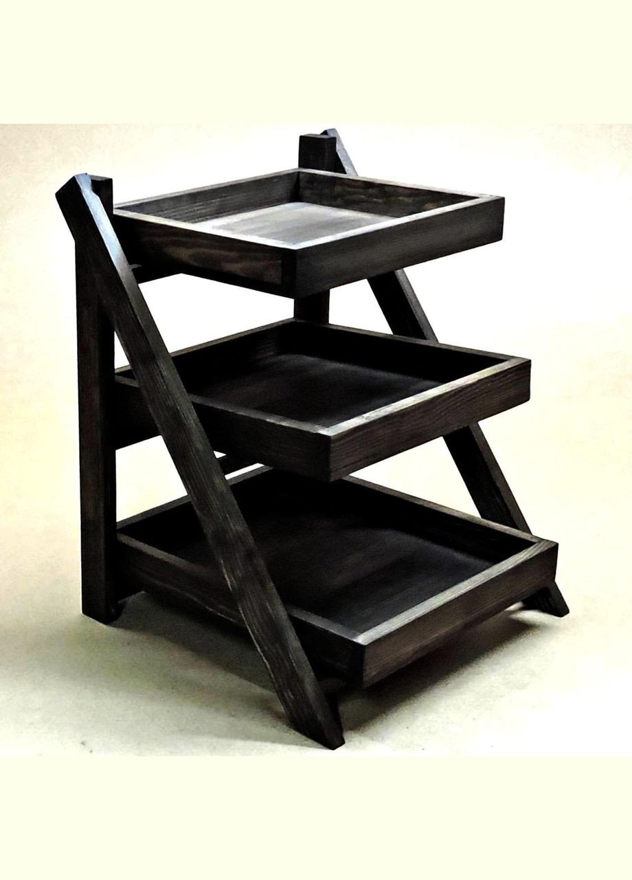 Этажерка для ванной из дерева Дендера венге (ВЖТ-003212) No Brand (328210775)