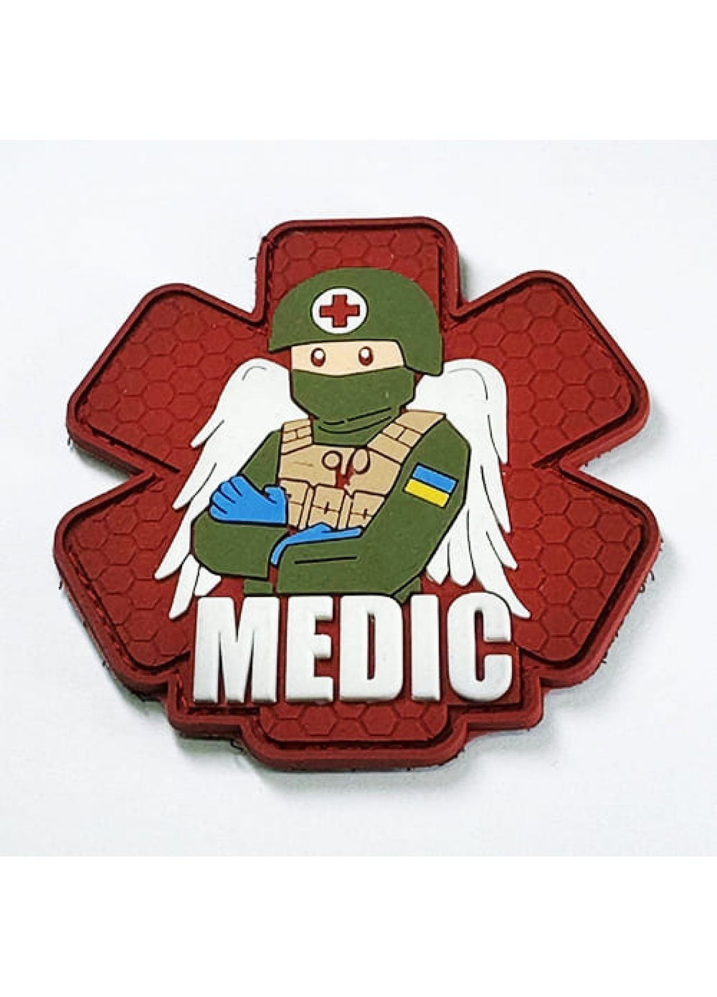 Патч/Шеврон Військовий Медик червоний (1895) Dobroznak (366963026)