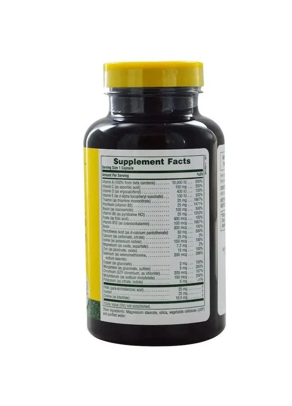 Щоденні мультивітаміни без заліза Ultra One Iron Free Natures Plus, 90 капсул Nature's Plus (361119217)