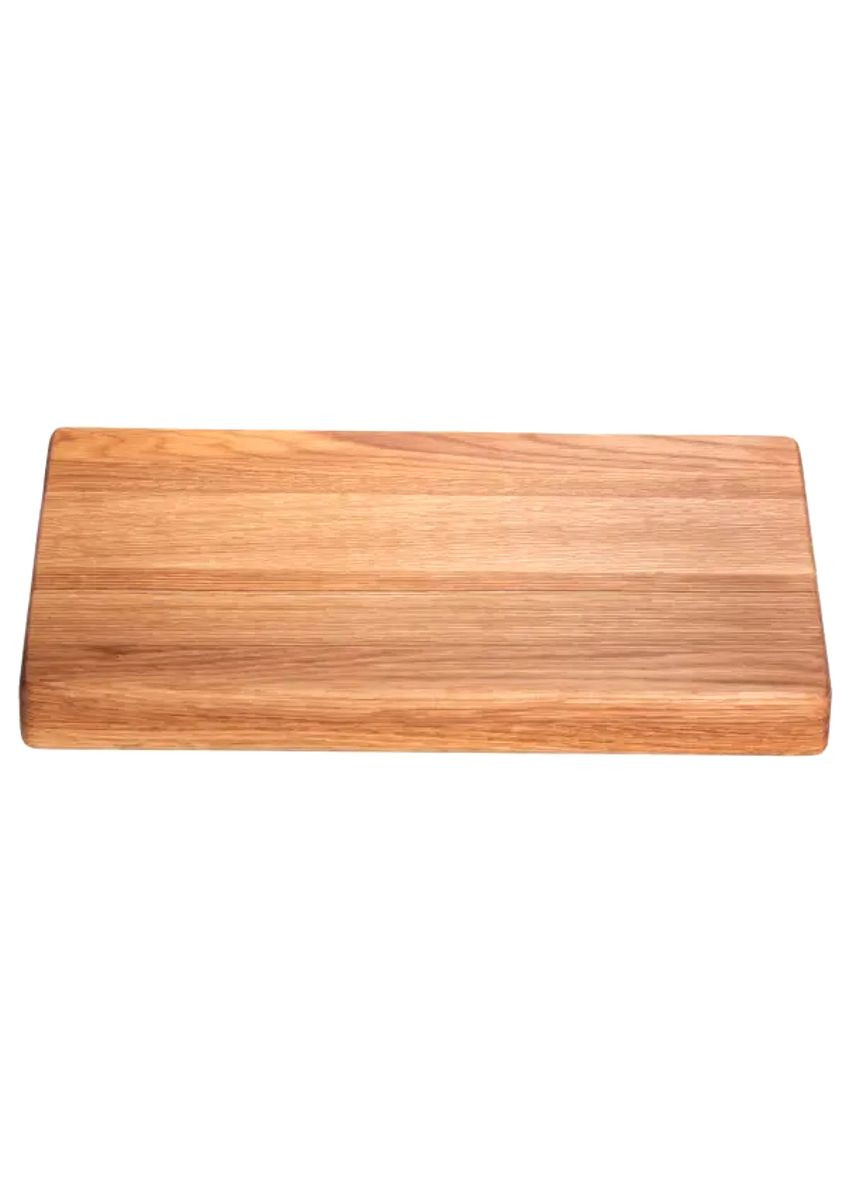 Кухонна обробна дошка з дуба45х30 см прямокутна для нарізки м'яса та овочів дерев'яна ProDobro (364189389)