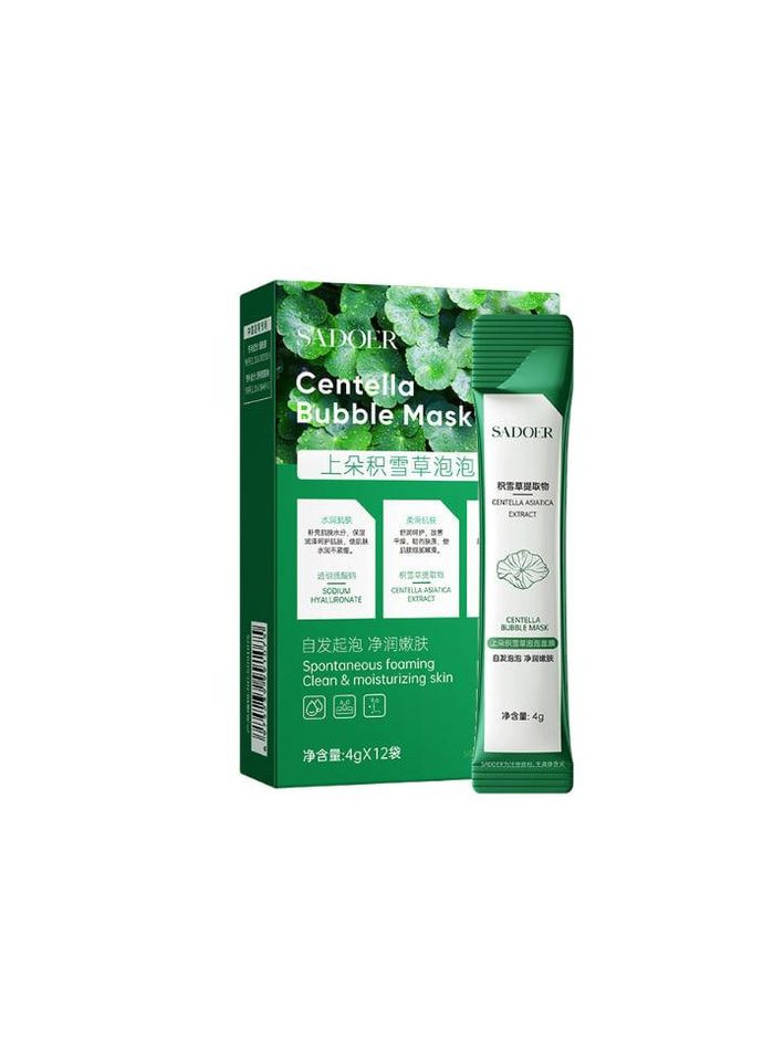 Очищающая пузырьковая маска для лица с центелой в стике Sadoe, 12*4г. SADOER (324559576)