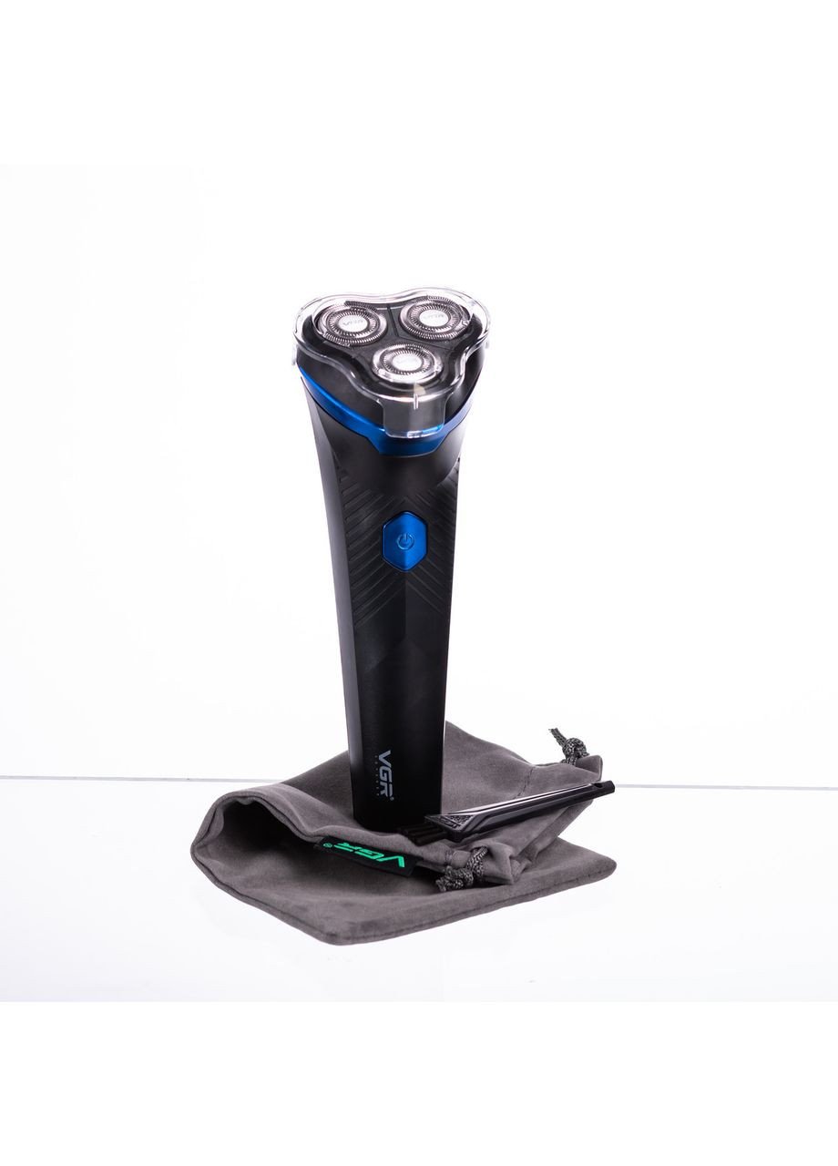 Электробритва для мужчин роторная для влажного и сухого бритья c дисплеем V-314 VGR (370974908)