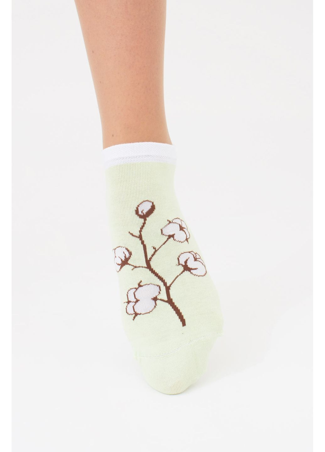 Зелёные набор женских носков 2 пары Giulia абстрактные (351853916)