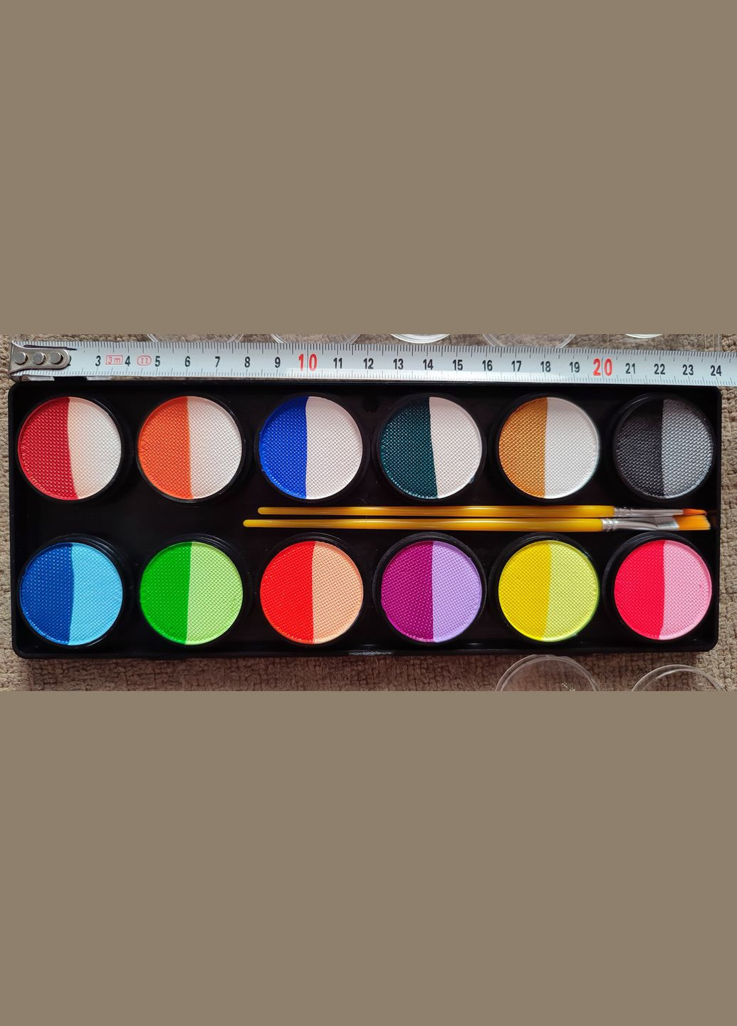 Аквагрим набор 12 цветов и 2 кисти RT013A Ophir (302241787)