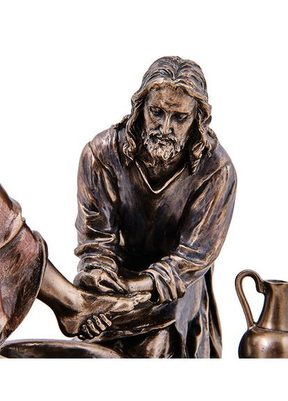 Статуэтка религиозная Иисус с учеником 21 см 1907279 бронзовое покрытие Veronese (346534787)