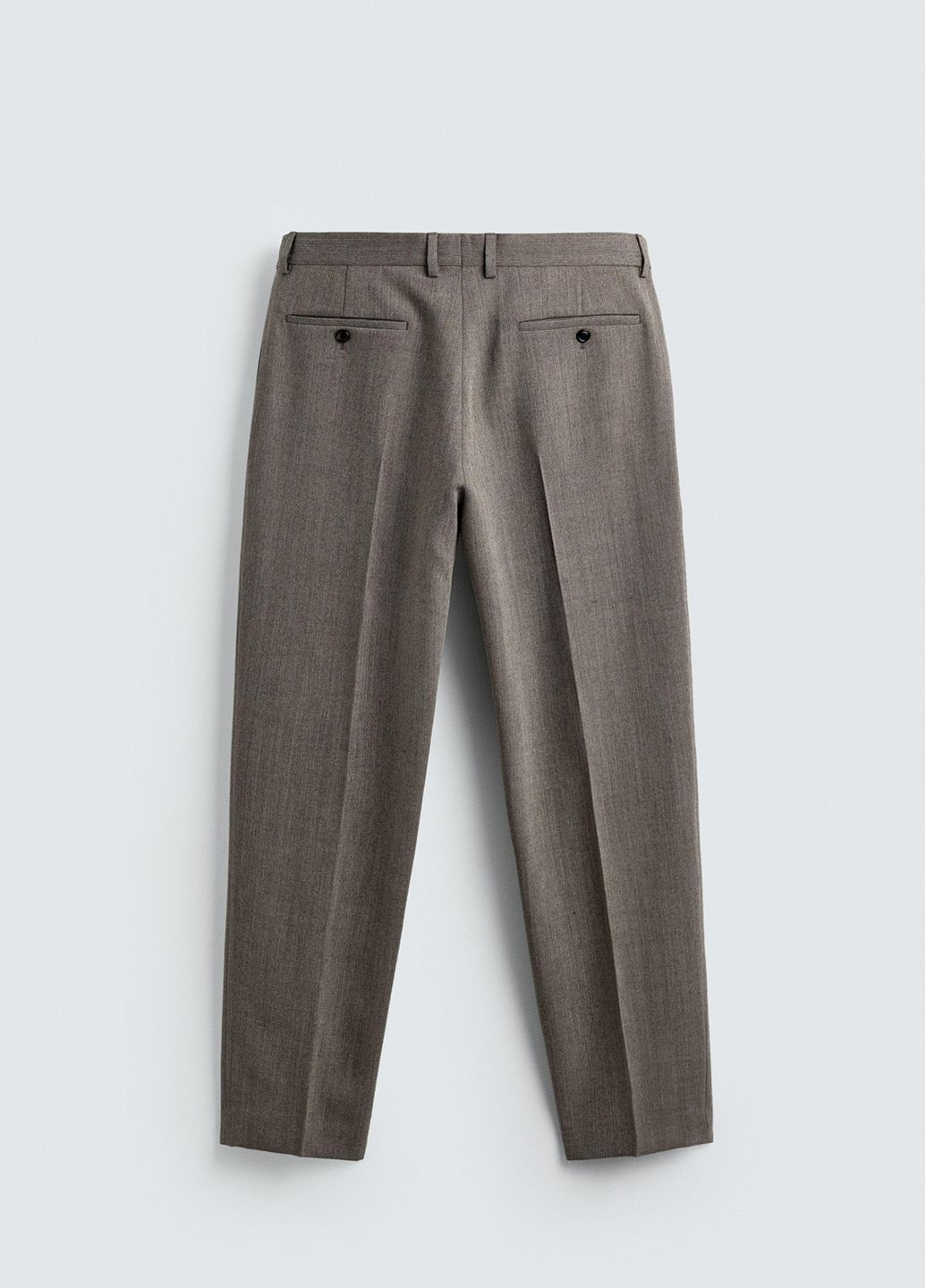 Светло-коричневые классические демисезонные брюки Zara