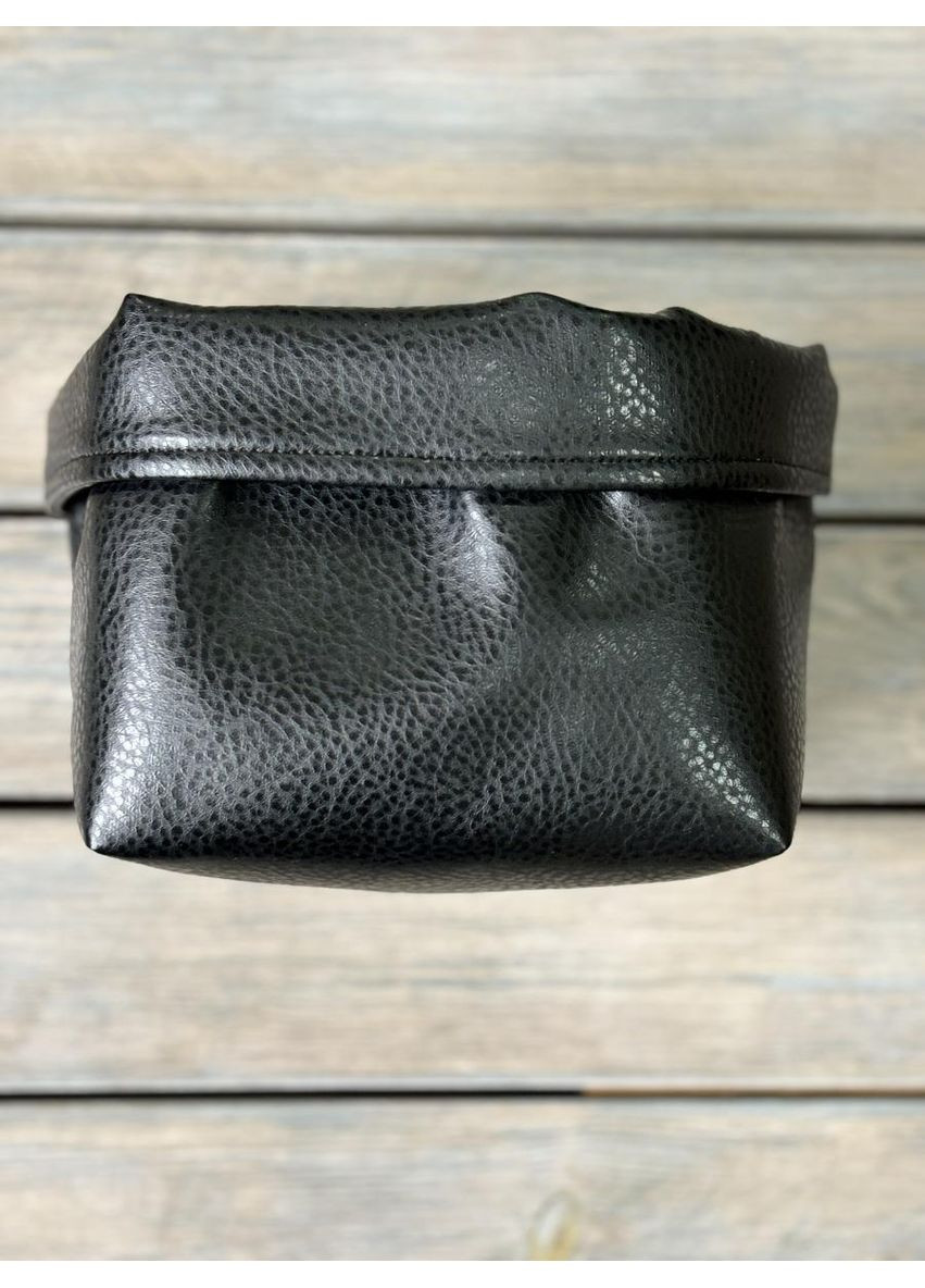 Декоративная корзина для хранения из экокожи черная ТМ Прованс (367726832)