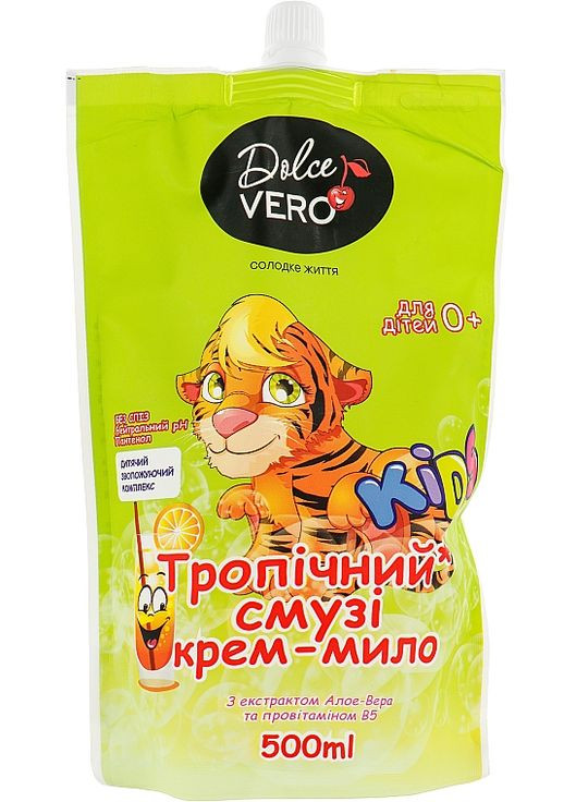 Крем-мило для дітей "Тропічний смузі" (дой-пак) 500ml (967095-35861) Dolce Vero (368626470)