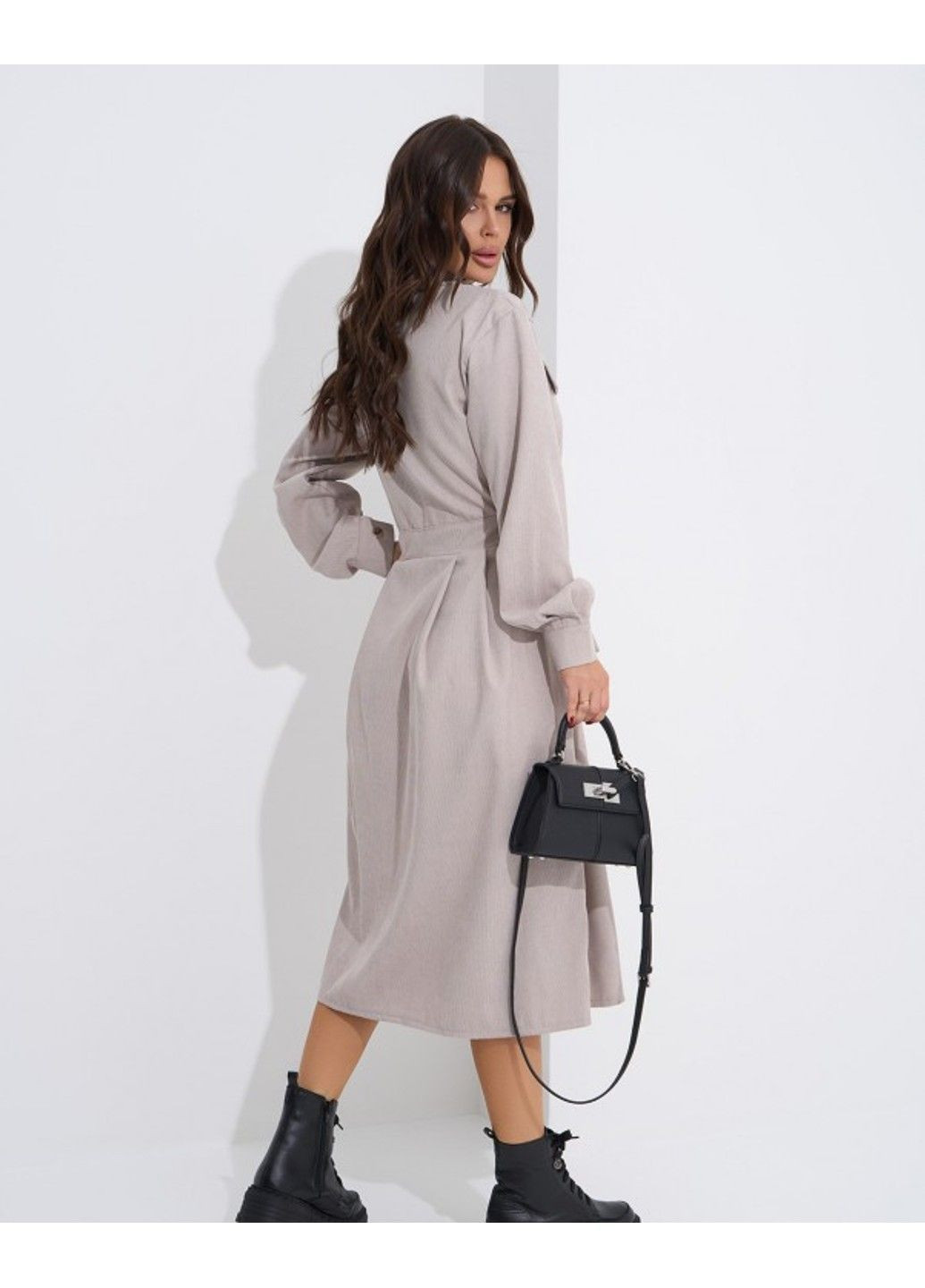 Сіра повсякденний сукні sa-561 сірий ISSA PLUS