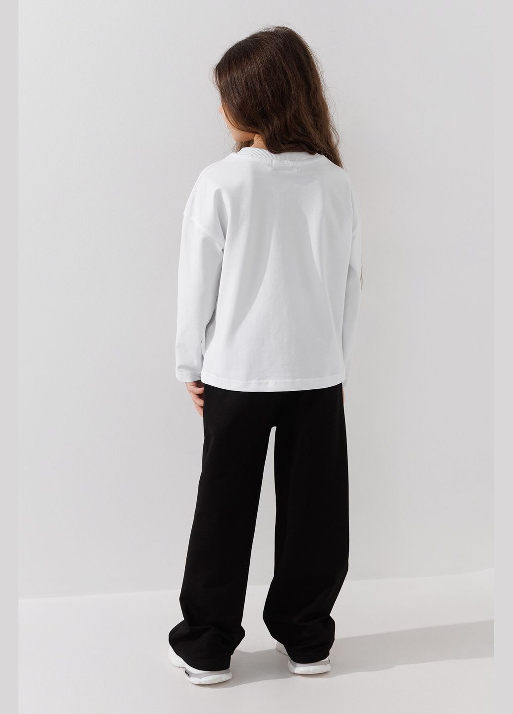 Белый демисезонный лонгслив LAWA однотонный