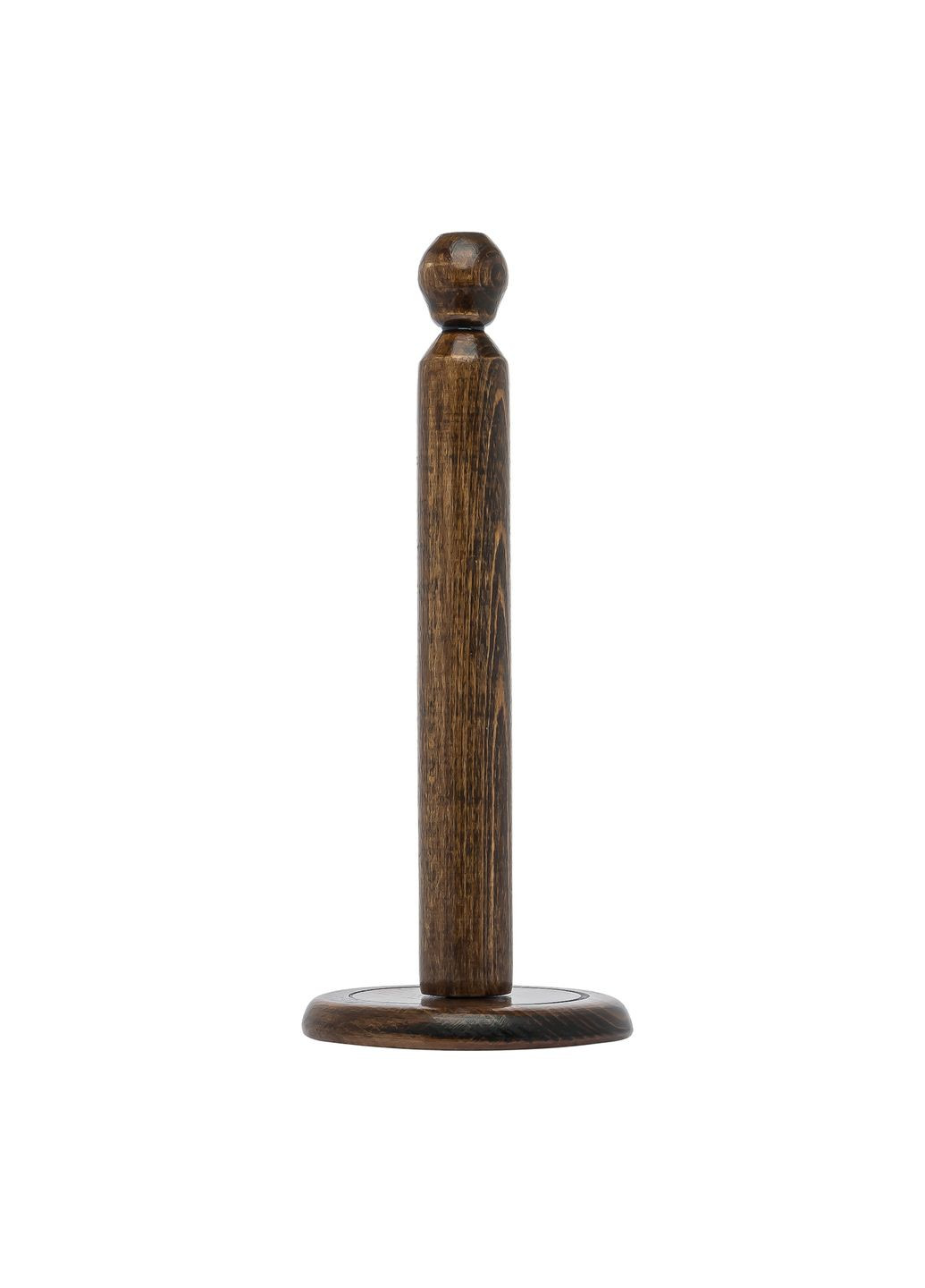 Тримач для паперових рушників дерев'яний темний з круглим наконечником H 29 cm Woodly (292570567)