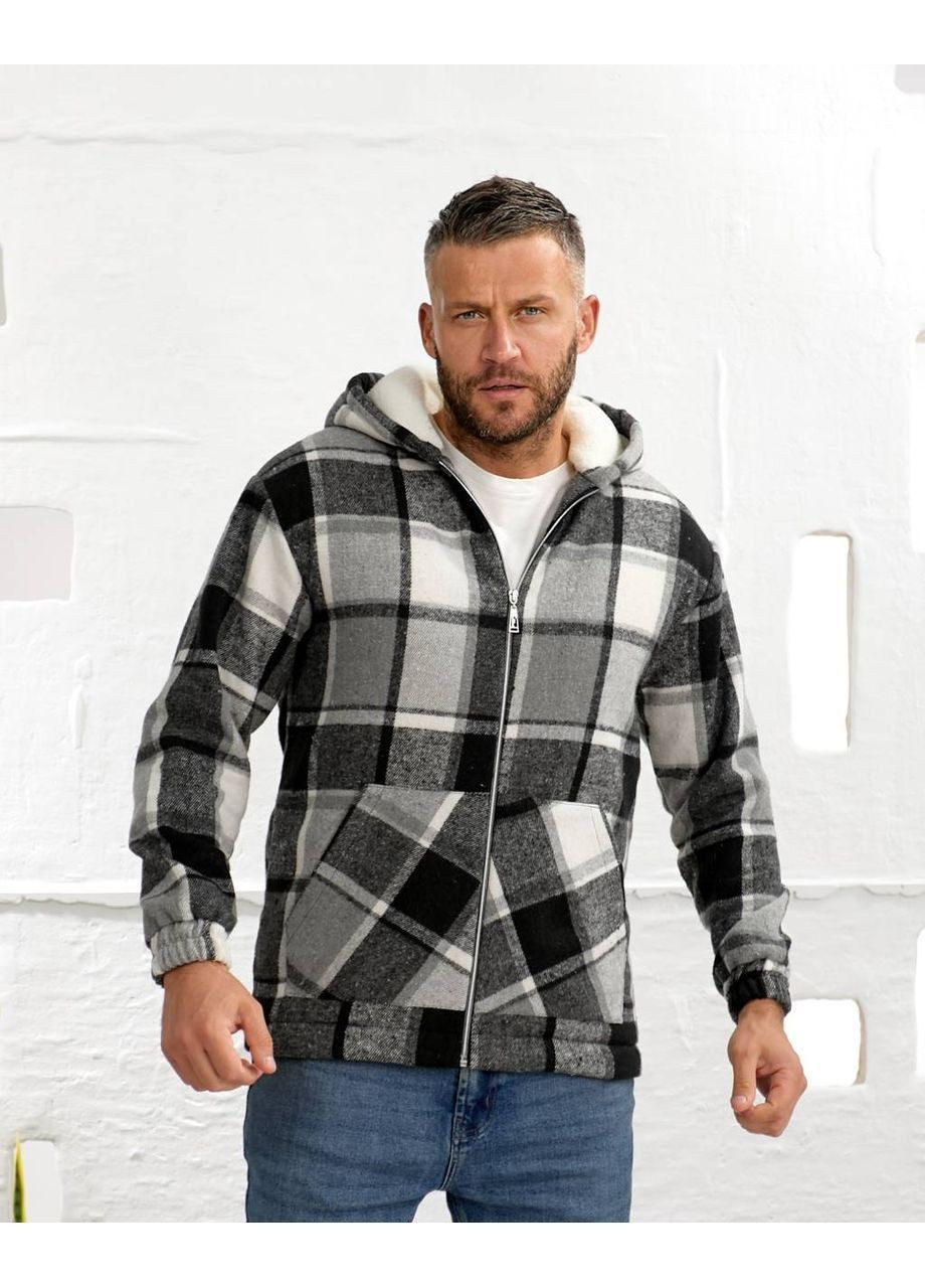 Черно-белая рубашка No Brand