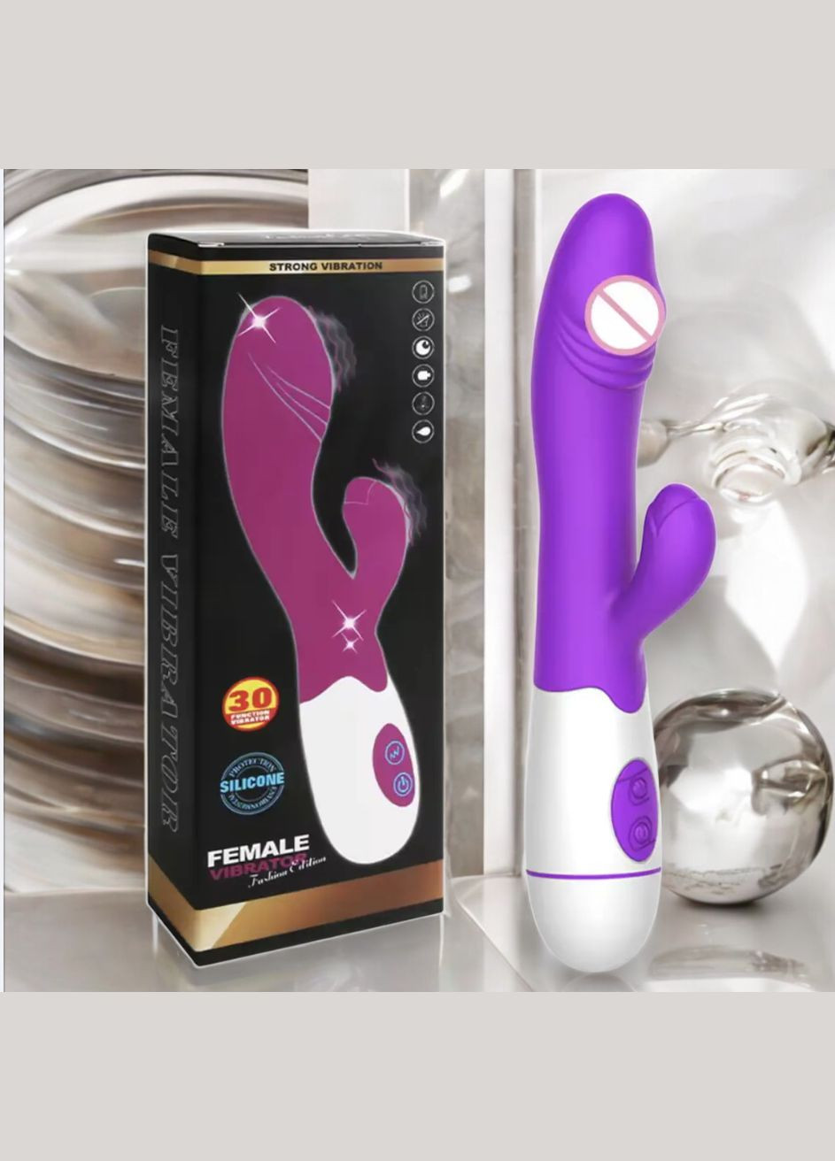 Мини-вибратор с двойной вибрацией для точки G и клитора, фиолетовый No Brand (341305731)