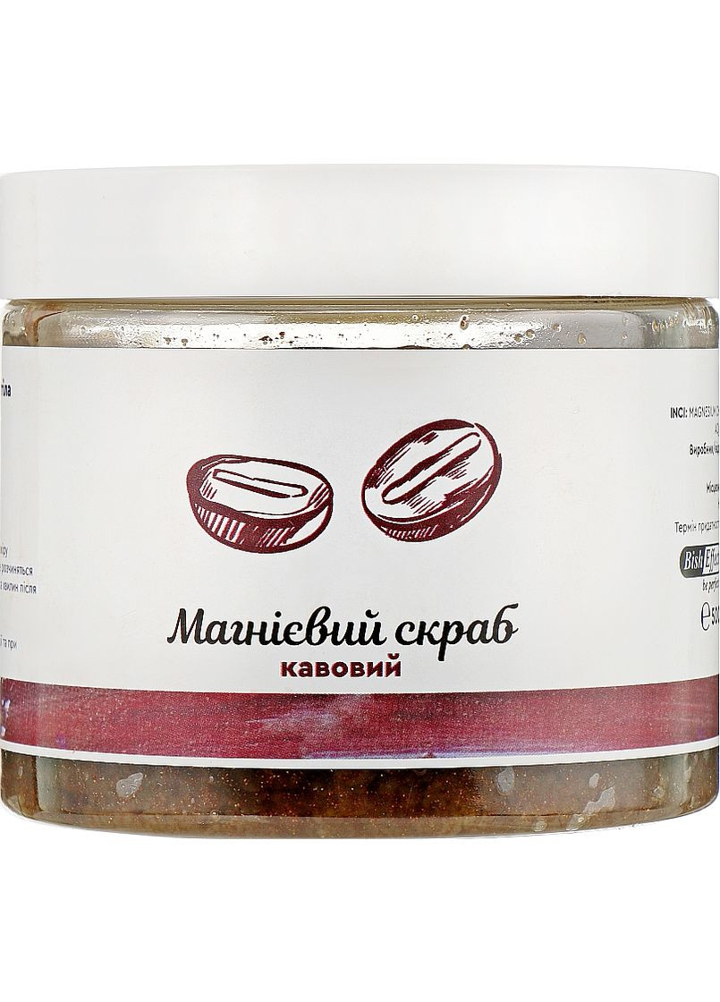Магниевый скраб для тела кофейный "Бишофит Полтавский" 500g (885943-31023077) BishEffect (368656985)
