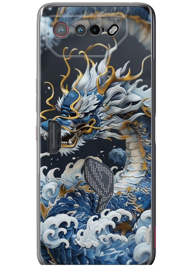 Силиконовый чехол 'Водяной дракон' для Endorphone asus rog phone 7 (291420251)