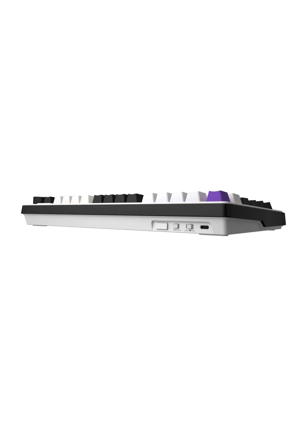 Клавіатура Hellyberry HK75 Mechanical Linear RGB Wireless/Bluetooth/USB UA White/Violet (HK75_wireless) Hator Hellyberry HK75 Mechanical Linear RGB Wireless/Blu (377856636)