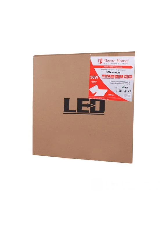 LED панель квадратна квадратна 36Вт, нейтральний 4100К, 2880 Лм Electro House (397824568)