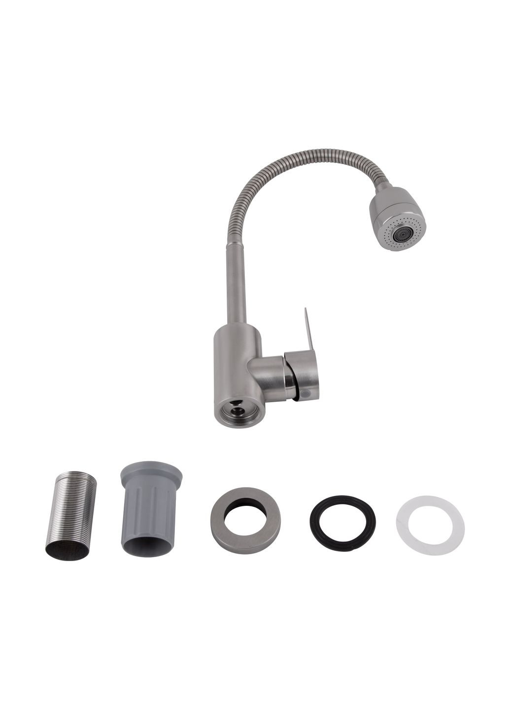 Смеситель для кухни Pure с гибким изливом Nickel BRIPUR015F41NKL Brinex 015F41 (351898362)