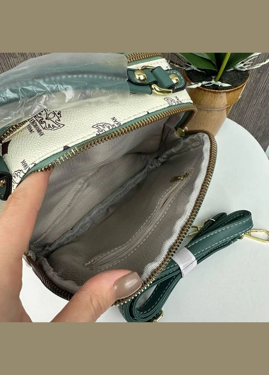 Детская сумочка с мишкой Белый с мятным (1613ДКбм) No Brand сумка (342337644)