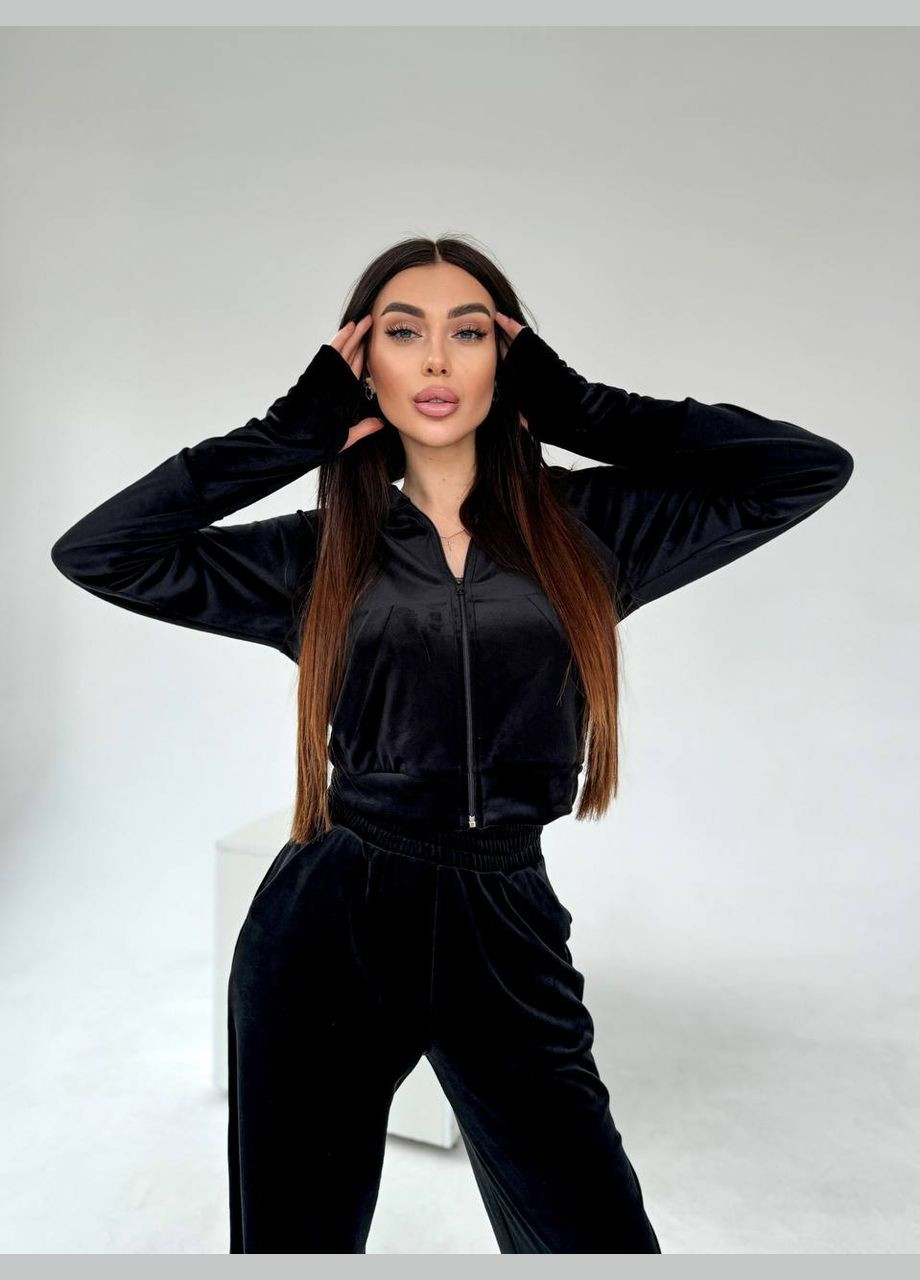 Плюшевий костюм трійка кофта, топ та штани Adelante (317470147)