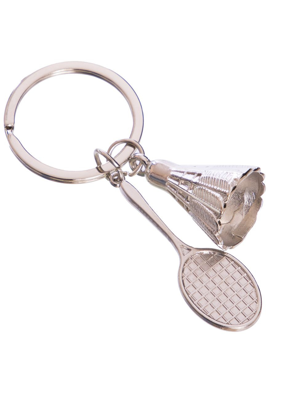 Брелок SP- Ракетка для бадминтона FB-5591 (металл хром) (FB-5591) SP-Sport (354703756)