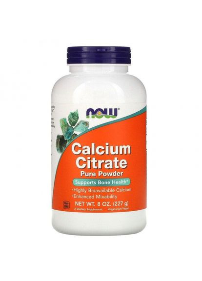 Цитрат кальцію (Calcium Citrate),, порошок 227 г (NOW01240) Now Foods (266038958)
