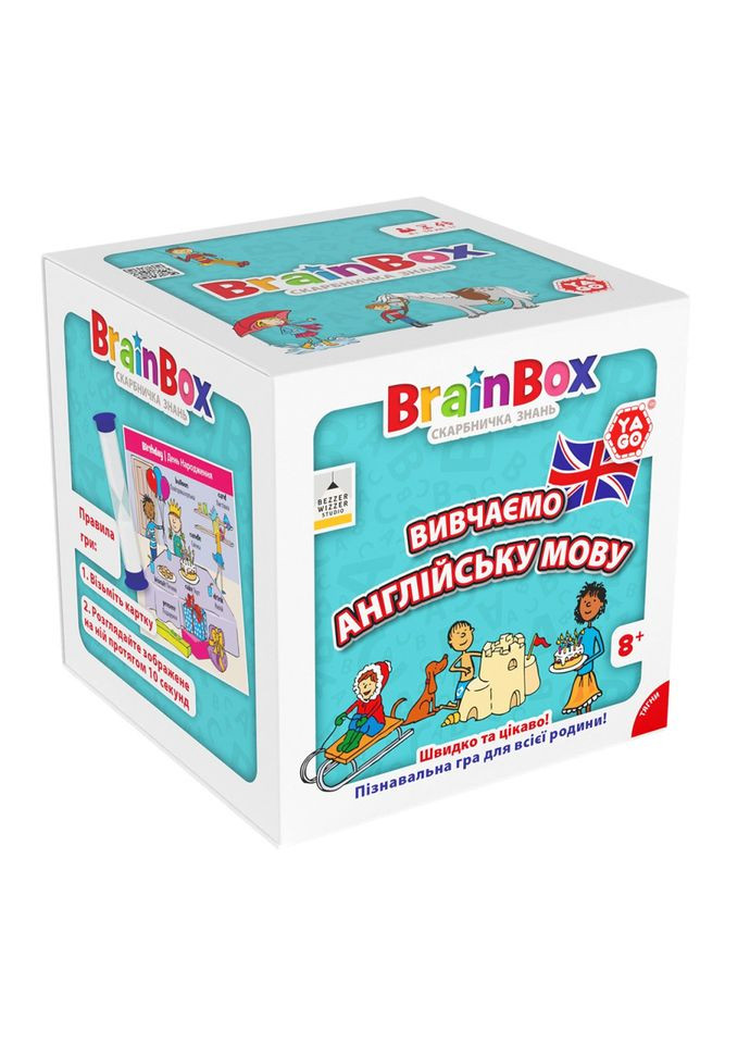 Карткова гра Brainbox "Вивчаємо англійську мову" BZZBRLLE01UA 55 карток Yago (322433378)