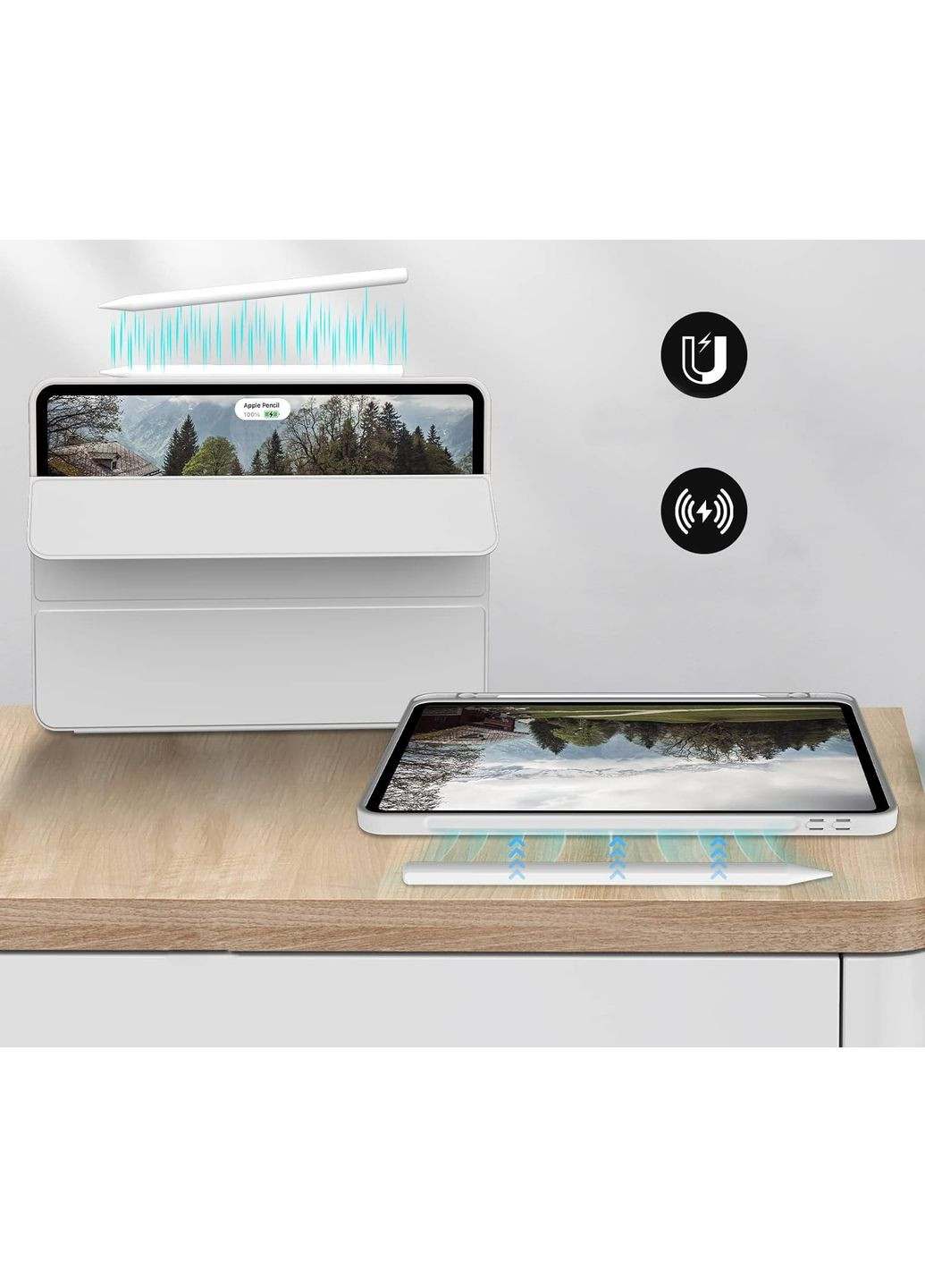 Чохол-книжка Tri Fold Soft TPU з кріпленням Apple Pencil для Apple iPad Pro 11 2020/2021/2022 Gray (711111) BeCover (368680049)