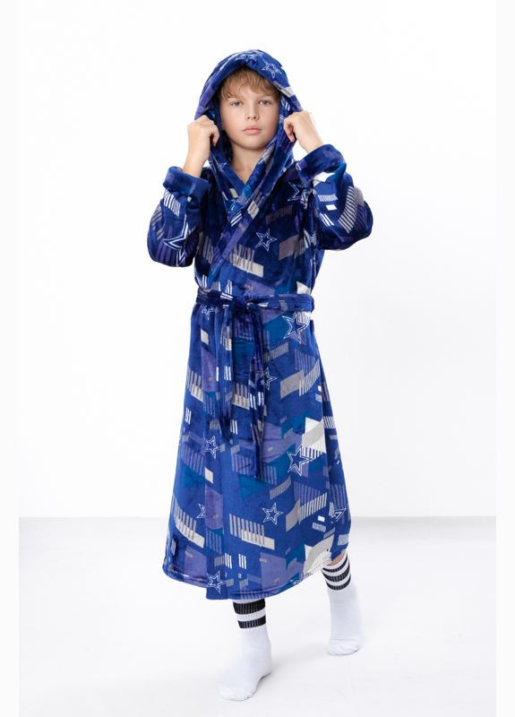 Халат махровий для хлопчика з капюшоном та принтом (p-11833) Носи своє (363043989)