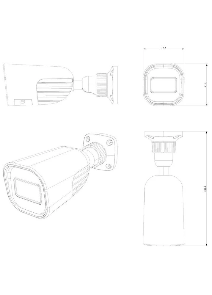 IP-відеокамера 4 Мп BMH-340ADSN-28 (2.8 мм) Provision-ISR (386019327)