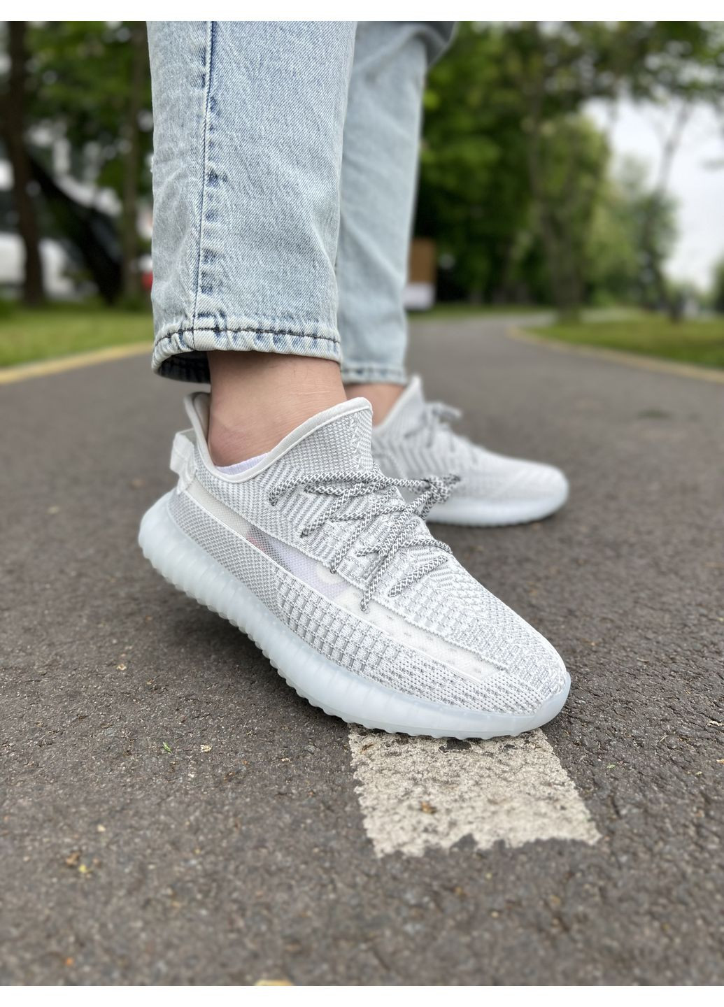 Комбіновані Осінні кросівки чоловічі adidas yeezy boost v2 адідас ізі буст No Brand