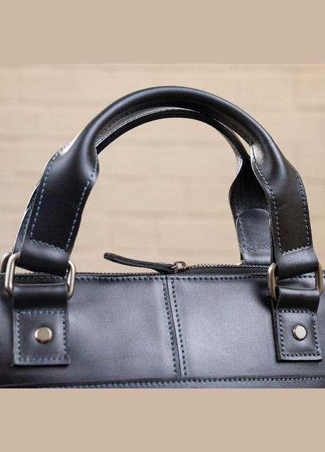 Сумка мужская через плечо кожаная портфель для документов А4 планшет в дорогу для телефона Черный 34349 Shvigel (331862424)