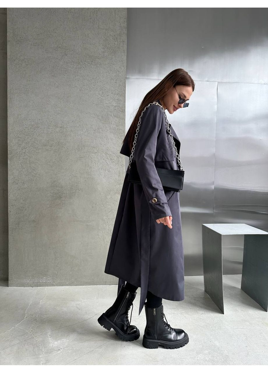 Тренч жіночий довгий з поясом (361499623)