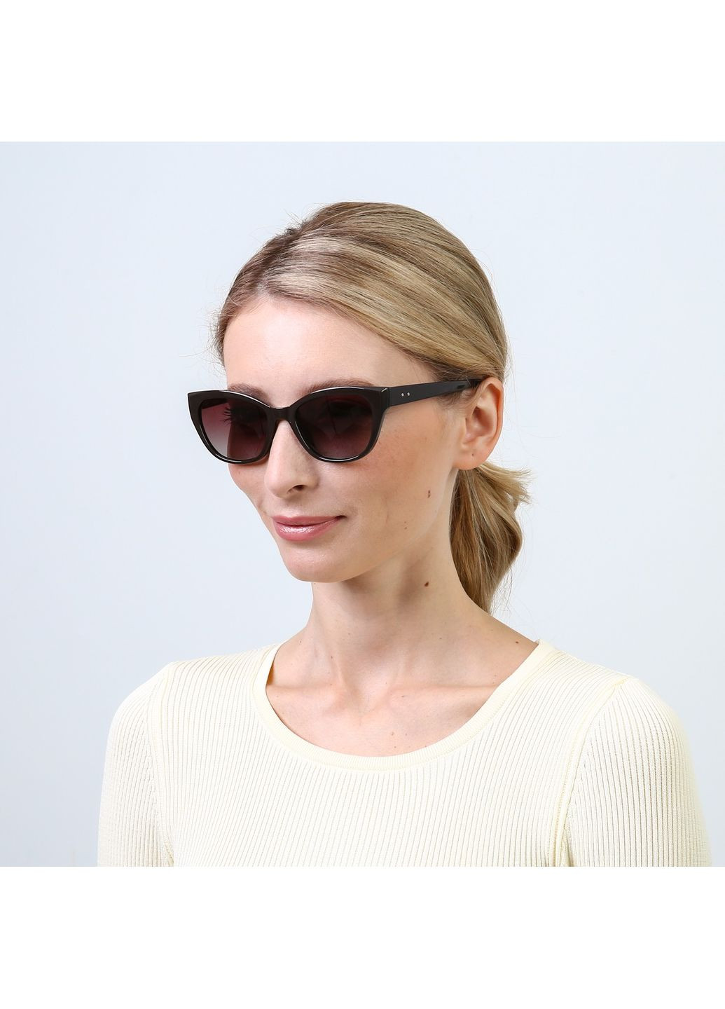 Сонцезахисні окуляри з поляризацією Класика жіночі LuckyLOOK 866-058 (345566622)