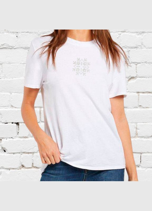 Футболка этно с вышивкой 02-11 женская (190613-16-4) No Brand - (330812200)
