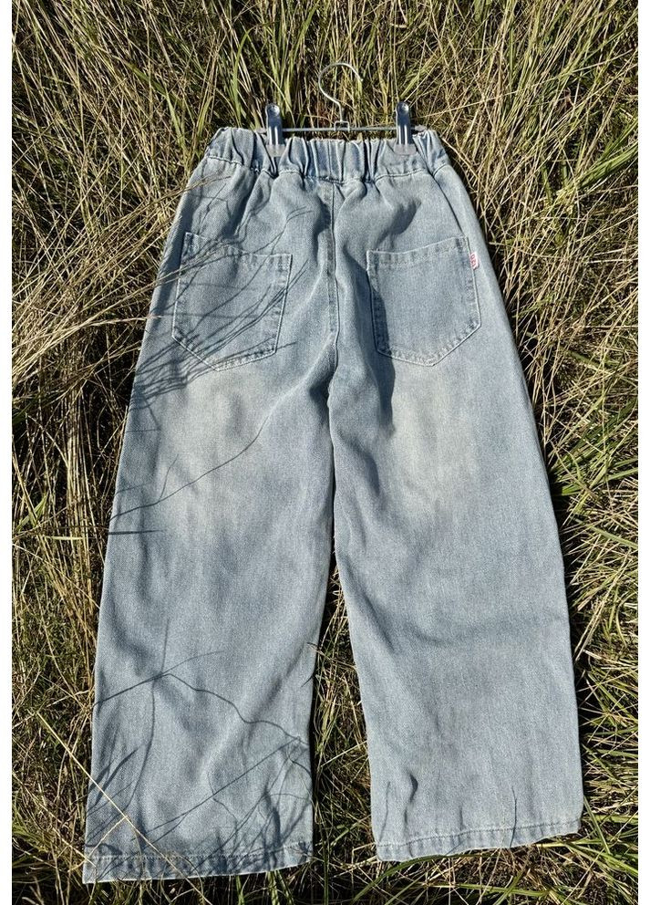 Джинси для дівчинки з червоною смужкою 10906 No Brand (351284368)